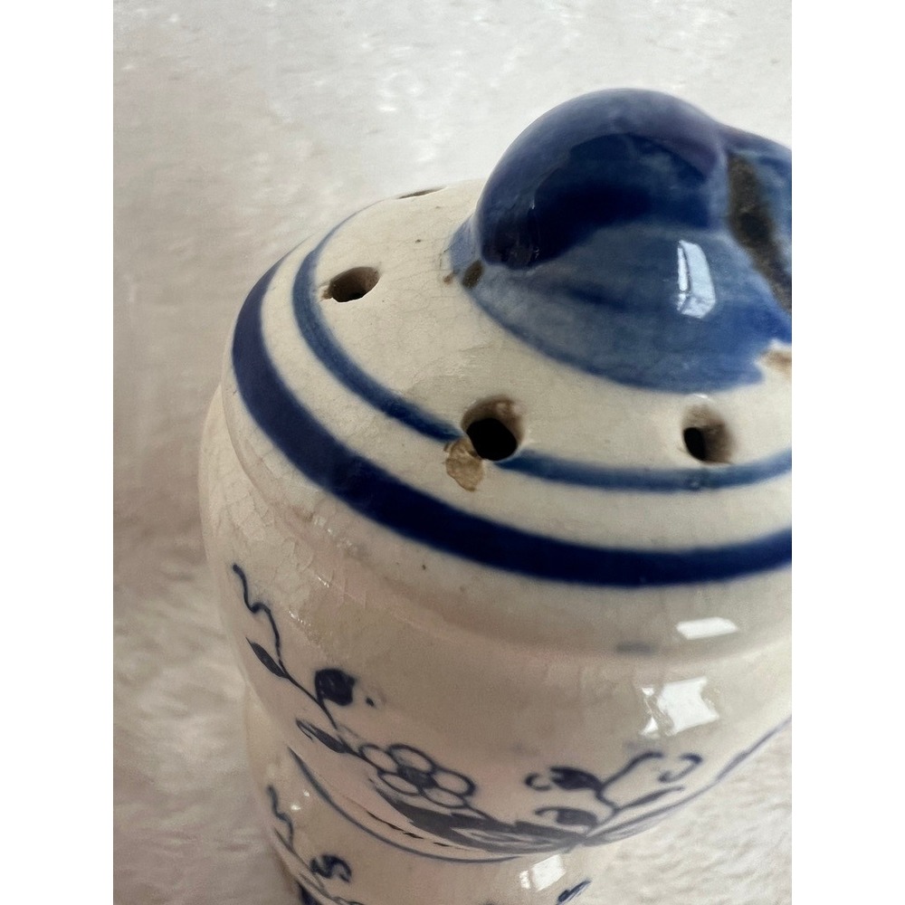 Vintage Blue Onion Decor Ceramic Spice Jar Set Garlic Salt Onion Ginger Japan - Picture 11 of 15